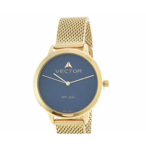 Наручные часы VECTOR Часы VECTOR V9-012481 синий, золотой