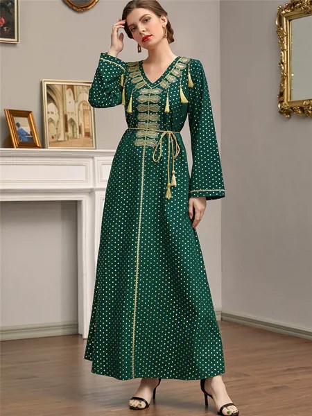 Рамадан кафтан абайя Дубай джеллаба Пакистан арабский Ислам Мусульманское Платье Турция африканские платья для женщин халат Caftan