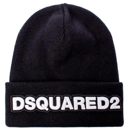 Шапка DSQUARED2 KNM0001.15040001M063 черный+белый UNI