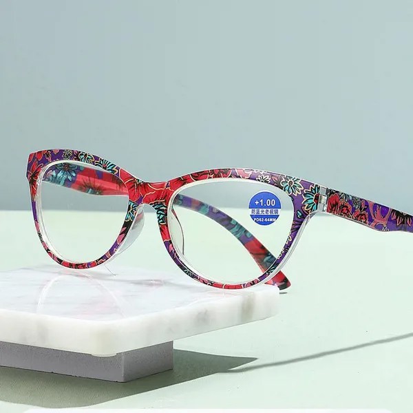 DUBERY Кошачий глаз Анти-синие очки для чтения HD Средний возраст и пожилые очки для чтения Очки для чтения