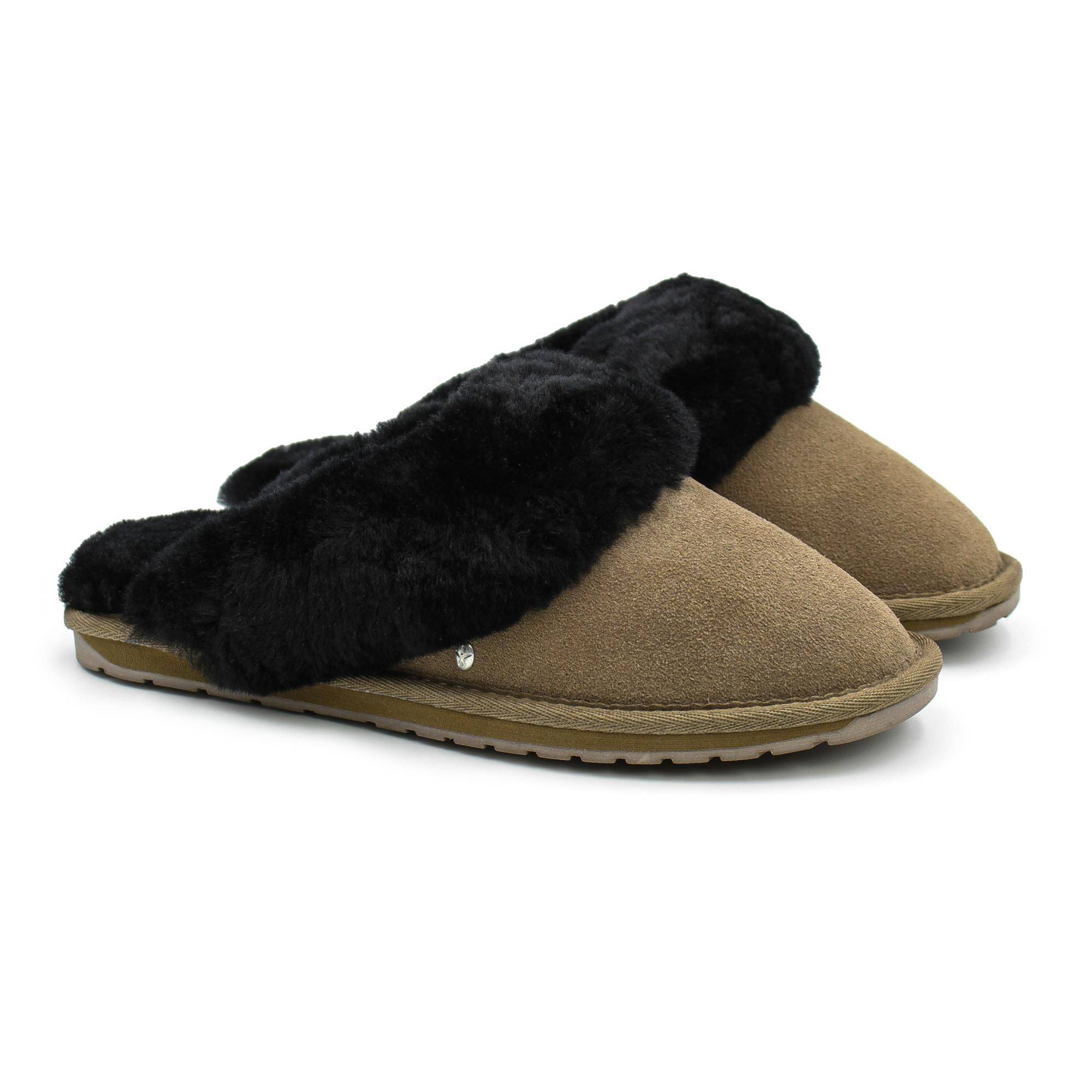 Тапочки женские Emu Australia Jolie W10015 коричневые 41 EU