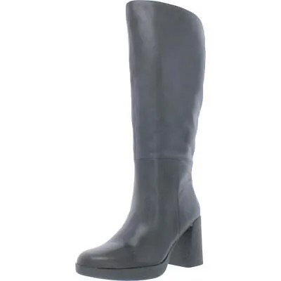 Naturalizer Женские кожаные сапоги до колена с широкой икрой Genn-Align BHFO 5476