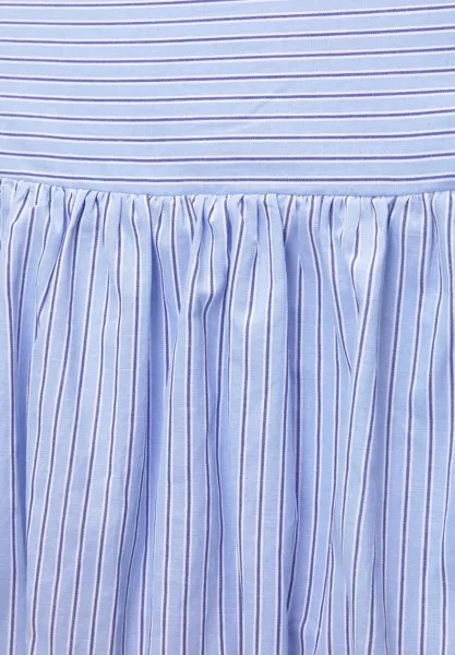 Мини-юбка SHORT BALLOON STRIPED PULL&BEAR, синий