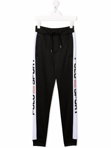 Ralph Lauren Kids спортивные брюки с кулиской и логотипом