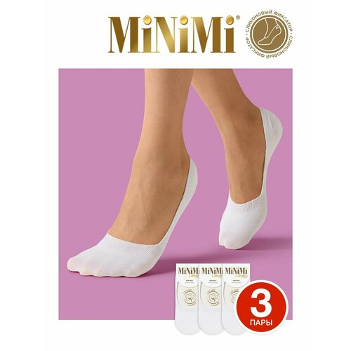Подследники MiNiMi, 3 пары, размер 39-41, белый