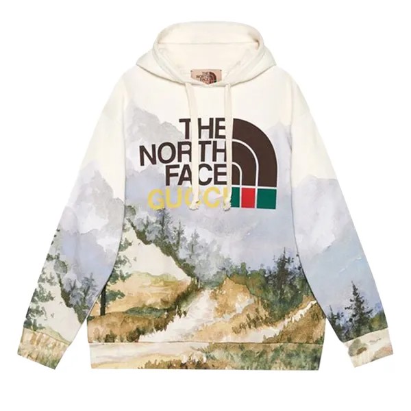 Толстовка Gucci x The North Face с принтом Trail