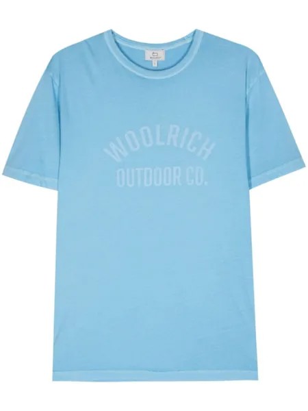 Woolrich футболка с логотипом, синий