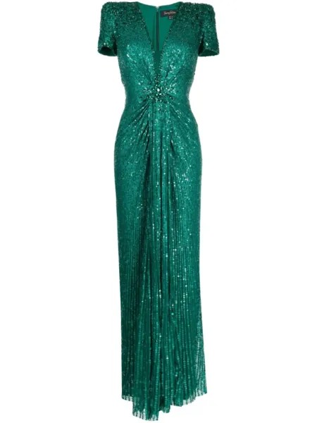 Jenny Packham платье Momoka из тюля, зеленый