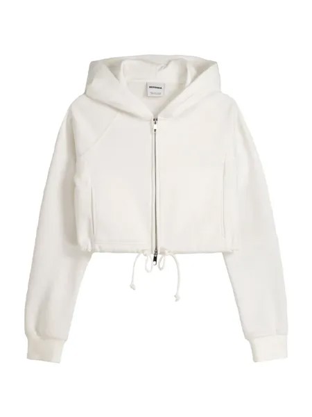 Худи на молнии Bershka, белый