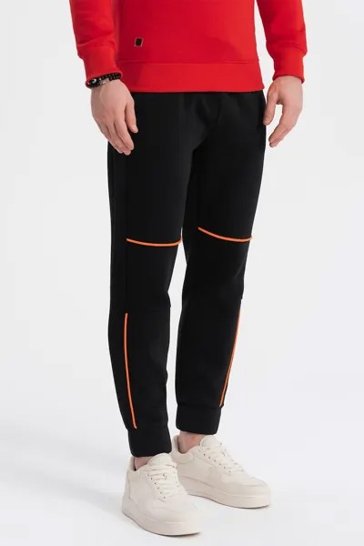 Спортивные брюки с контрастами Ombre, черный