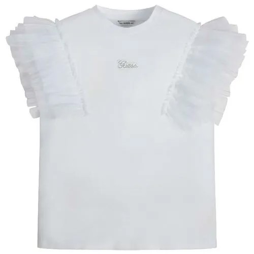 Футболка GUESS, хлопок, размер 164, белый