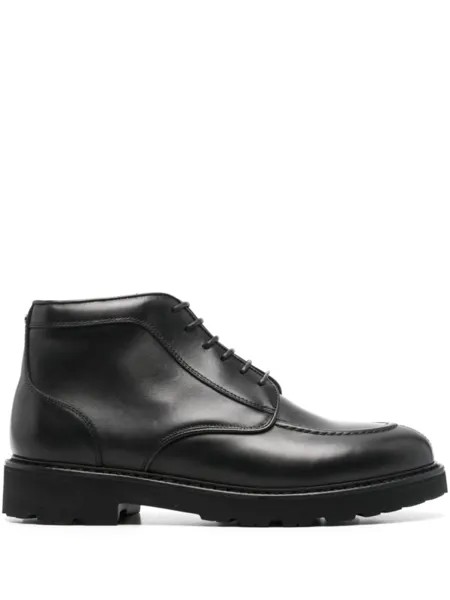 Canali кожаные ботинки, черный
