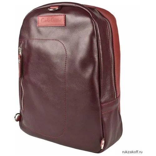 Кожаный рюкзак Carlo Gattini Albera burgundy/red