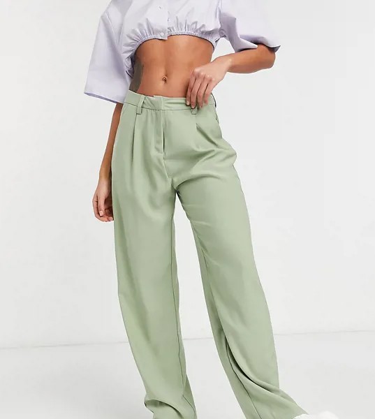 Шалфейно-зеленые свободные брюки в винтажном стиле COLLUSION-Зеленый цвет