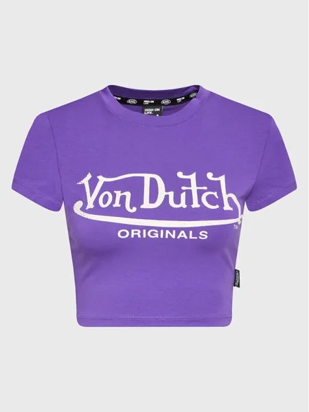 Футболка стандартного кроя Von Dutch, фиолетовый