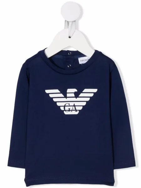 Emporio Armani Kids футболка с логотипом