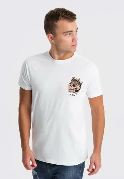 Футболка с принтом Ombre, цвет white