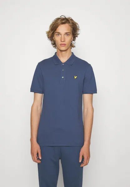 Рубашка-поло PLAIN Lyle & Scott, чернильно-синий