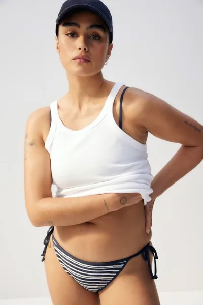 Плавки бикини со стрингами на завязках H&M, синий