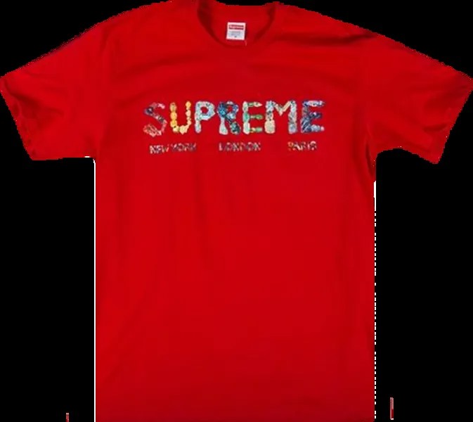 Футболка Supreme Crystals T-Shirt 'Red', красный