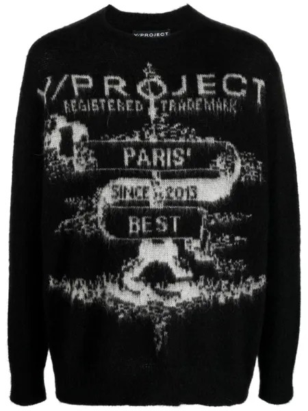 Y/Project джемпер с логотипом, черный