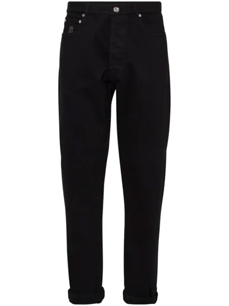 Brunello Cucinelli прямые джинсы, черный