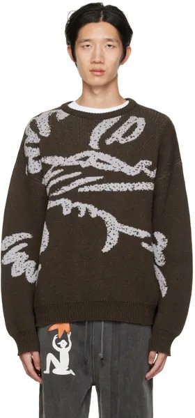 Эксклюзивный коричневый свитер SSENSE Romeo & Julio Carne Bollente