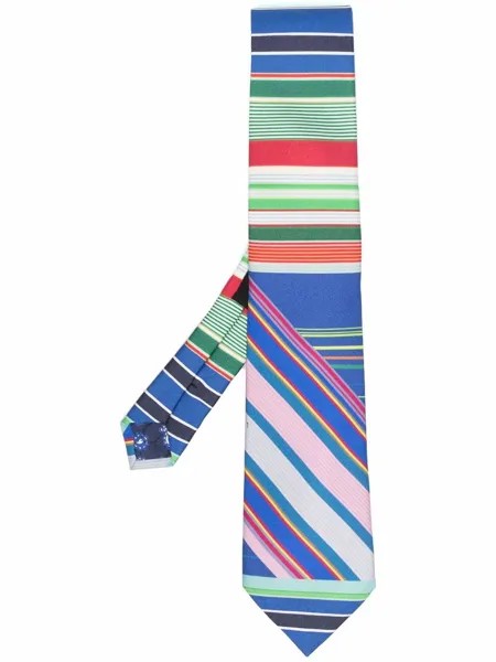 ETRO шелковый галстук Striped Jacquard
