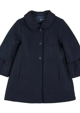 Пальто Chicco для девочек, размер 098, цвет тёмно-синий