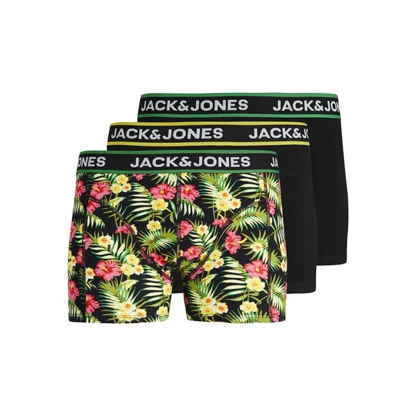 Боксеры Jack & Jones Pink Flowers 3 шт, разноцветный