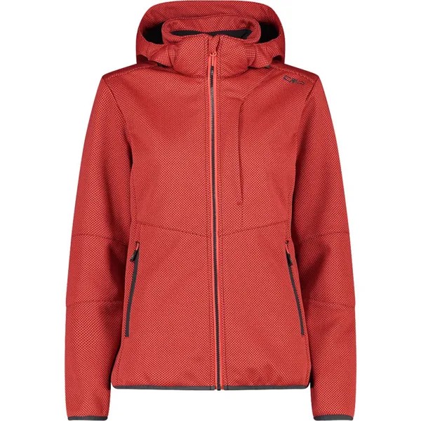 Спортивная куртка CMP Zip Hood 32A1426 softshell, красный