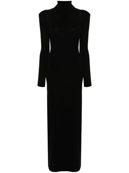 TOM FORD кашемировое платье макси, черный