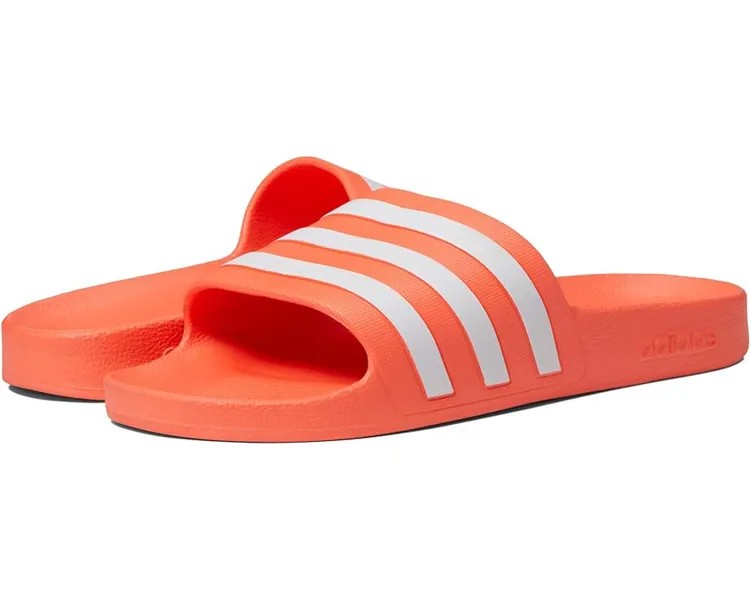 Сандалии Adidas Adilette Aqua Slides, цвет Solar Red/White/Solar Red