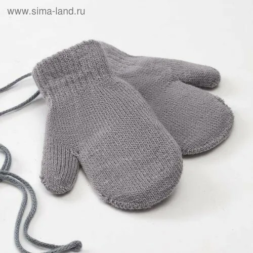 Варежки Minaku, размер 14 см, серый