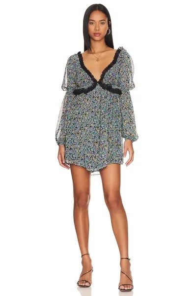 Платье мини Free People Pennie, черный
