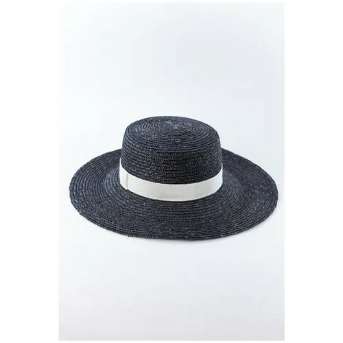 Соломенная шляпа Carolon черный 56-59 размер