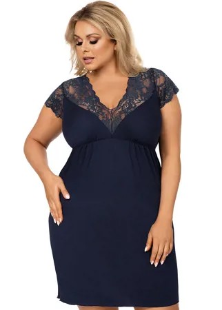 Ночная сорочка женская Donna Tess plus синяя 3XL