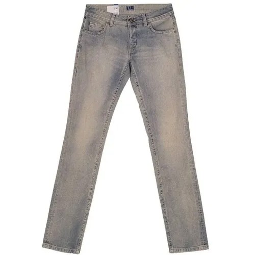 Джинсы  Trussardi Jeans, средняя посадка, стрейч, размер 43, синий