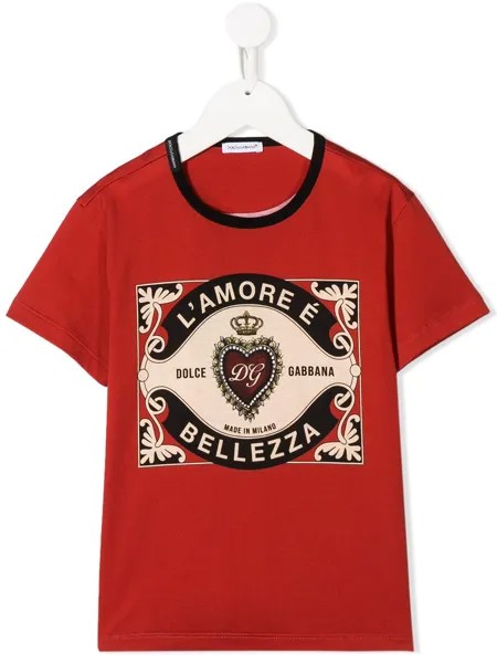 Dolce & Gabbana Kids футболка DG Bellezza