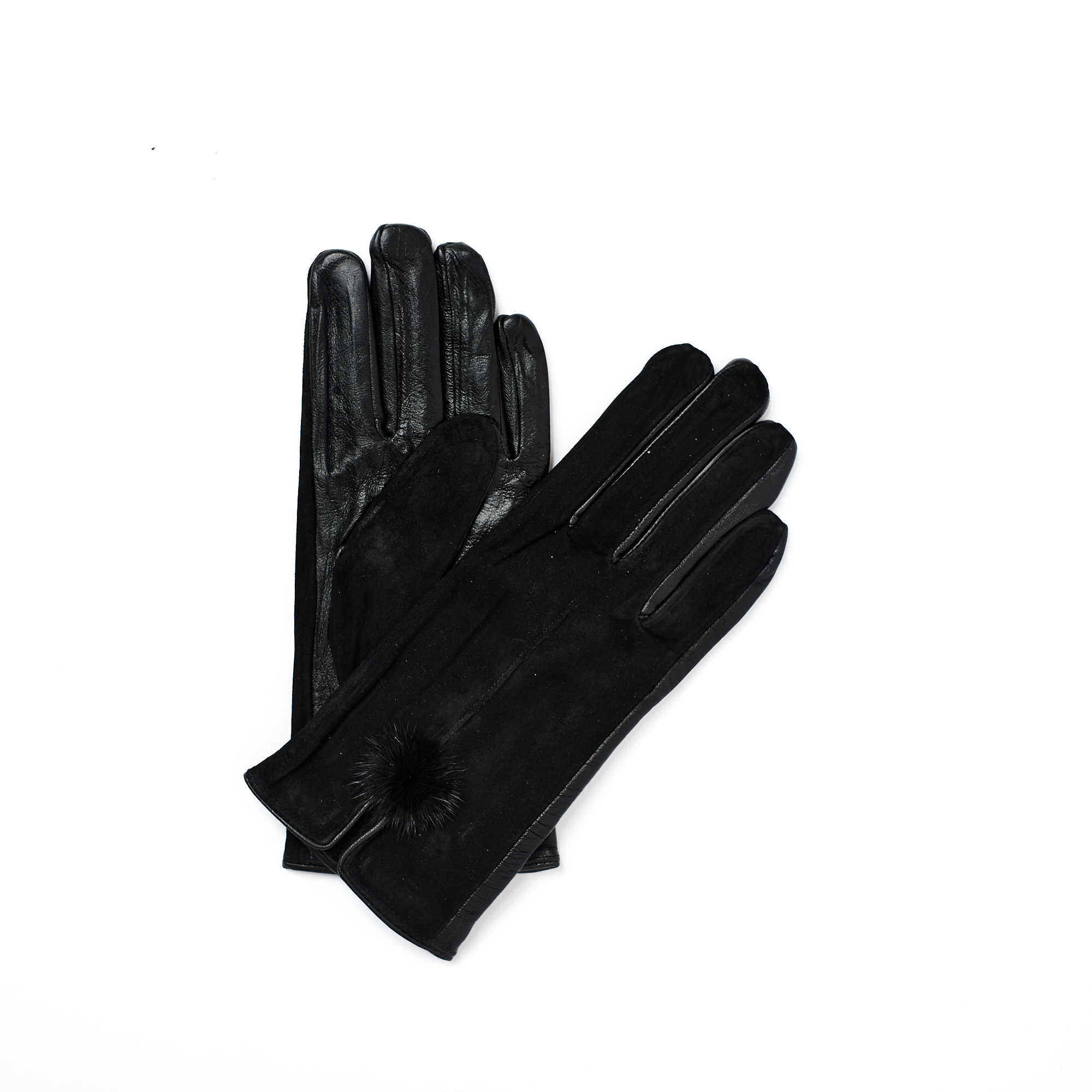 Перчатки женские Albertini 010ZL-8 черные р.7.5