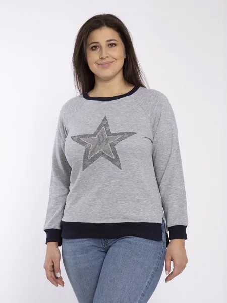 Свитшот женский Magic Lady cl4157_c1193 серый 46 RU