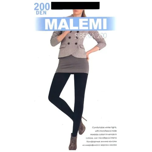 Колготки Malemi Siberia, 200 den, размер V, nero (черный)