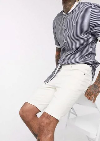 Светлые джинсовые шорты скинни River Island-Белый