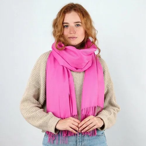 Палантин LeKiKO,180х72 см, фиолетовый, фуксия