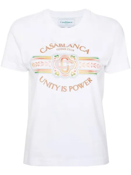 Casablanca рубашка Unity Is Power, белый