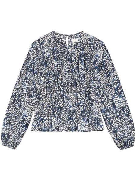 ISABEL MARANT крепдешиновая блузка Gelina, синий
