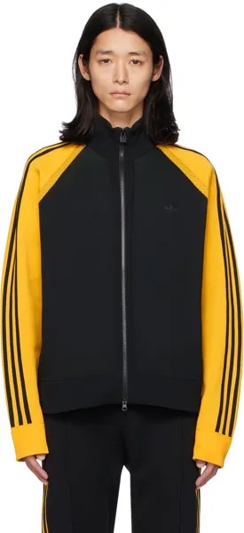 Черно-желтая спортивная куртка adidas Originals Edition Wales Bonner
