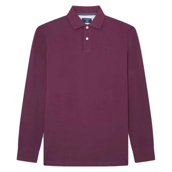 Поло Hackett Logo Slim Fit, фиолетовый