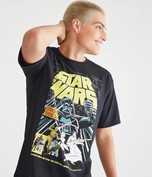 Футболка с рисунком Star Wars Shadow Of A Dark Lord Aeropostale, черный
