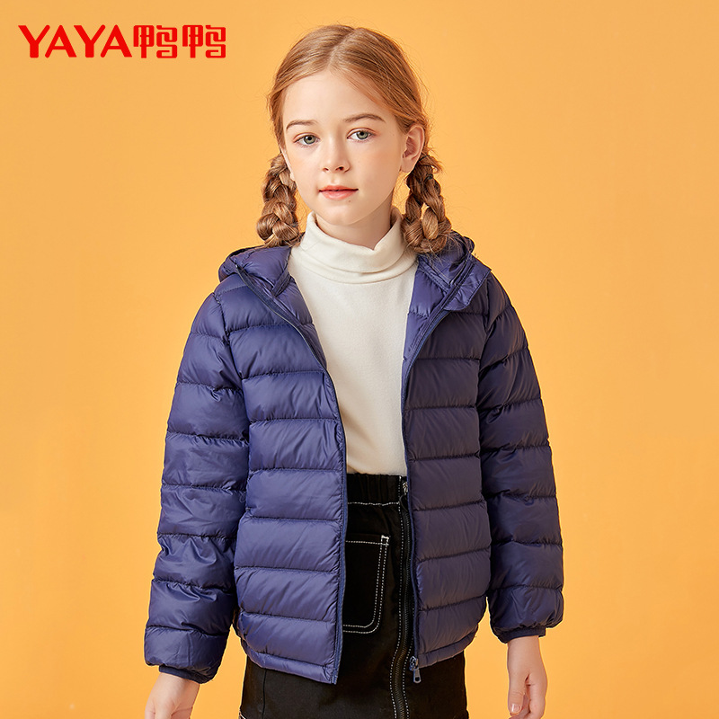 YAYA 2021 детская пуховая куртка, детская плотная ветрозащитная теплая одежда, зимние парки для девочек и мальчиков, короткое пальто с подкладк...
